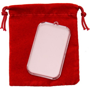 Ornament Capsule and Red Pouch